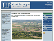 Tablet Screenshot of hpversicherungen.de